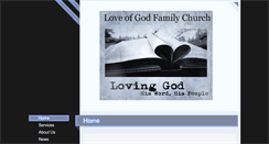 Desktop Screenshot of loveofgodfamilychurch.com