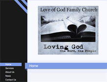 Tablet Screenshot of loveofgodfamilychurch.com